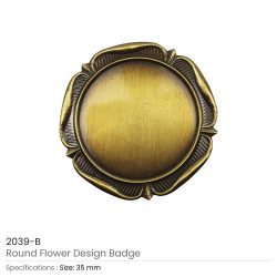 Round-Flower-Design-Logo-Badge-2039-B-250x250-1.jpg Round Flower Design Badge with Logo