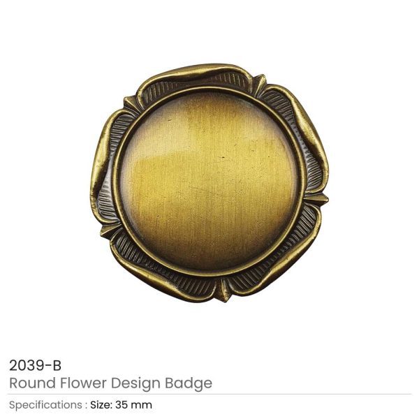 Round-Flower-Design-Logo-Badge-2039-B-600x600-1.jpg Round Flower Design Badge with Logo
