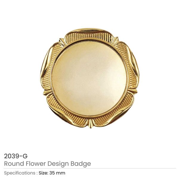 Round-Flower-Design-Logo-Badge-2039-G-600x600-1.jpg Round Flower Design Badge with Logo