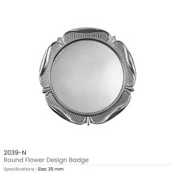 Round-Flower-Design-Logo-Badge-2039-N-250x250-1.jpg Round Flower Design Badge with Logo