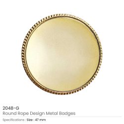 Round Rope Design Logo Badges