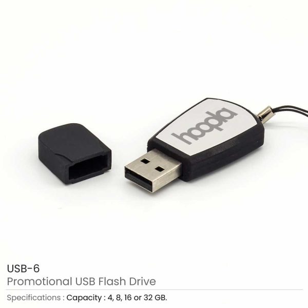 Black Rubberized USB | Imprint Logo USB Flash - Image 3