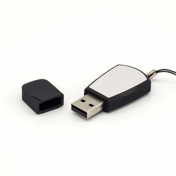 Black Rubberized USB | Imprint Logo USB Flash