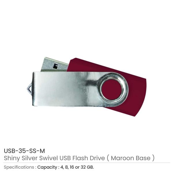 Shiny-Silver-Swivel-USB-35-SS-M-600x600-1.jpg Silver Swivel USB | Promotional Logo USB Flash