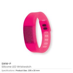 Silicone Personalized Wristbands with Digital Watch