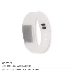 Silicone Personalized Wristbands with Digital Watch