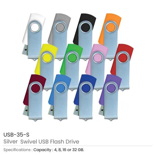 Promotional Swivel USB | Logo Branding on USB