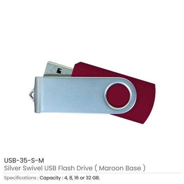 Promotional Swivel USB | Logo Branding on USB