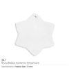 Ceramic Snowflake Ornaments