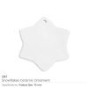 Ceramic Snowflake Ornaments