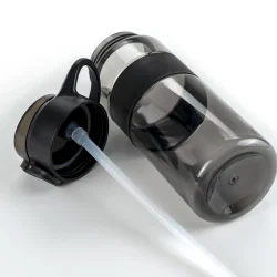 Eco-friendly Sports Bottles with Straw, 700ml in rPET Material