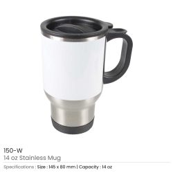 Stainless Steel Printed Mugs Dubai