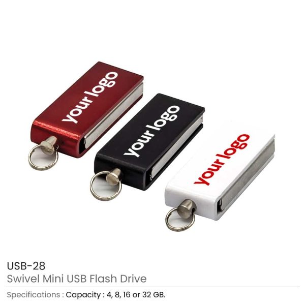 Mini Swivel USB | Small USB with Key Ring
