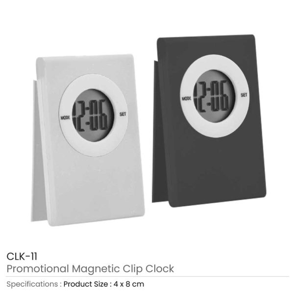 Table Digital Clock with Magnetic Clip