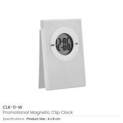 Table Digital Clock with Magnetic Clip