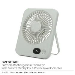 Rechargeable Table-Top Fan