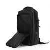 Travel-Backpacks-SB-17-Front-Zipper-600x600-1.jpg Travel Backpacks in Black Polyester Material