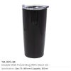 Double-Wall Travel Mugs with Clear Lid