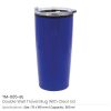 Double-Wall Travel Mugs with Clear Lid