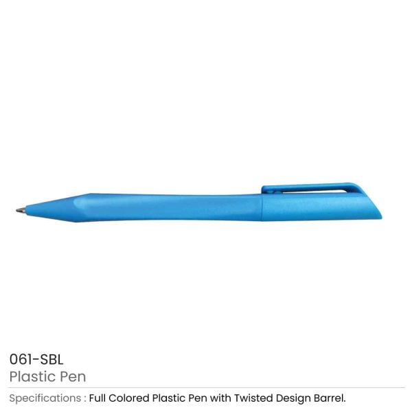 Twisted-Design-Plastic-Pen-061-SBL-600x600-1.jpg Promotional Twisted Design Plastic Pen