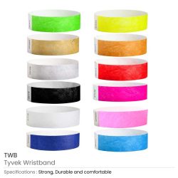 Tyvek Printed Wristbands