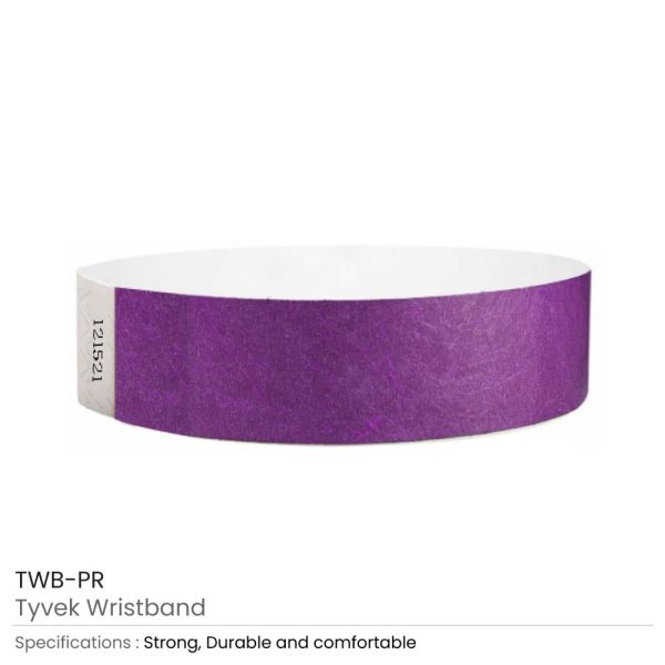 Tyvek Printed Wristbands