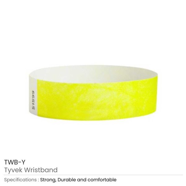 Tyvek Printed Wristbands