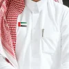 UAE Flag Metal Badges Rectangle with Magnet Attachment