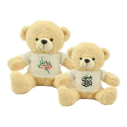 UAE Day Teddy Bear Toys with Printable White Tshirt
