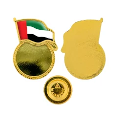 UAE Flag Design Badges with Magnet Attachment