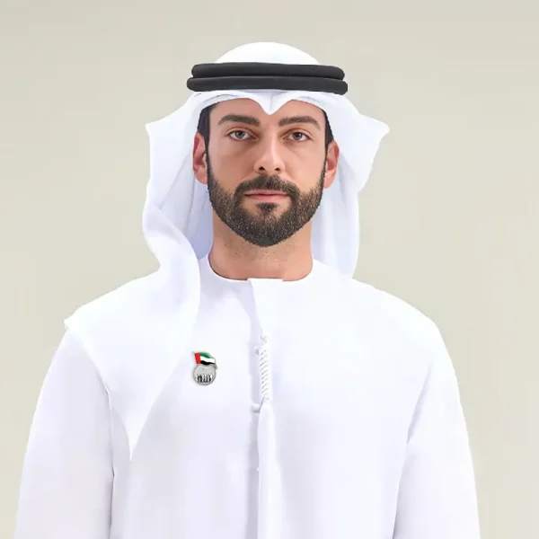 UAE Flag Design Badges with Magnet Attachment