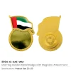 UAE Flag Design Badges with Magnet Attachment