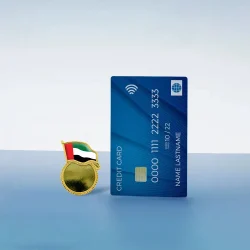 UAE Flag Design Badges with Magnet Attachment