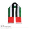 UAE Flag Satin Customized Scarf
