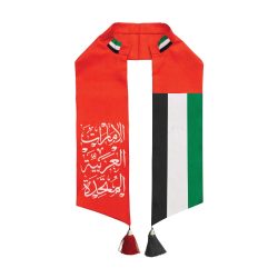 UAE Flag Satin Printed Scarf