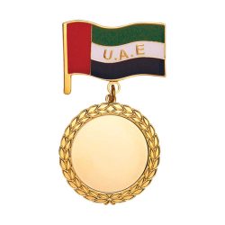 UAE Flag and Medal Branded Badges