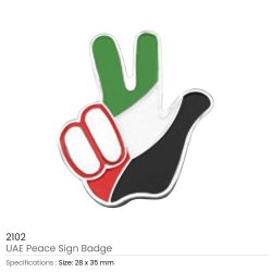 UAE Three-Finger Sign Badges