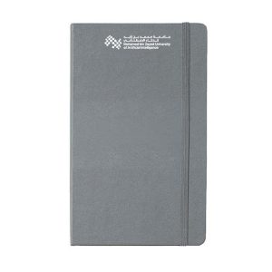 MBZUAI Moleskine Large Hardcover Ruled Notebook - Slate Grey