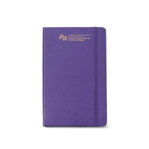MBZUAI Moleskine Large Hardcover Ruled Notebook - Brilliant Violet