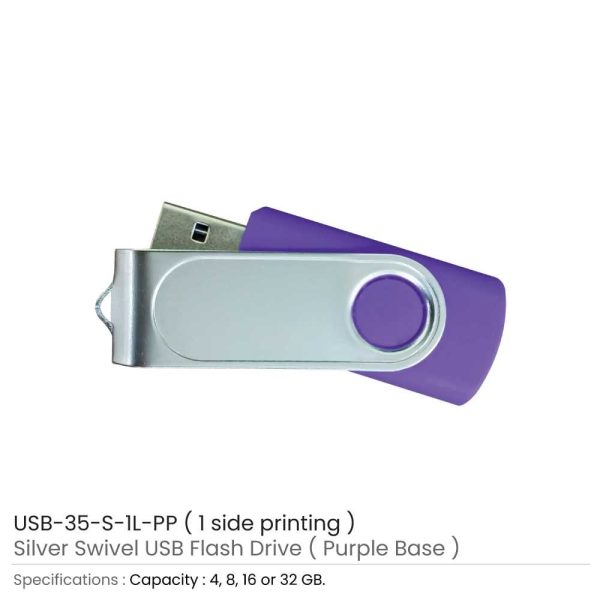 Swivel USB | Promo Flash Drives with 1 Side Print