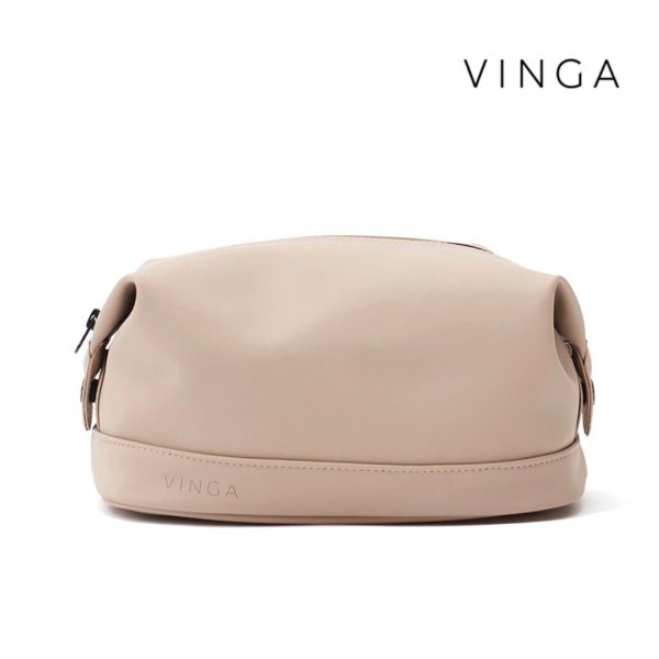VINGA Baltimore Wash Bag - Beige