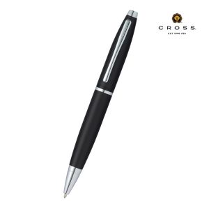 Cross Calais™ Matte Black with Polished Chrome Appointments Ballpoint Pen (Blue Ink)