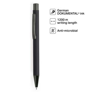 WIMP-261-BILLUND-Giftology-Metal-Ballpen-Black-Anti-bacterialuniquef5d11cc BILLUND - Giftology Metal Ballpen - Black (Anti-bacterial)