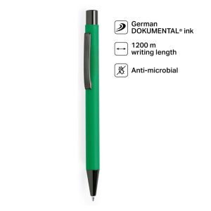 WIMP-264-BILLUND-Giftology-Metal-Ballpen-Green-Anti-bacterialunique88863b5 BILLUND - Giftology Metal Ballpen - Green (Anti-bacterial)