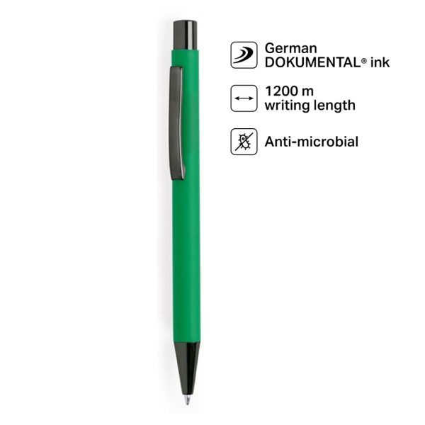 BILLUND - Giftology Metal Ballpen - Green (Anti-bacterial)
