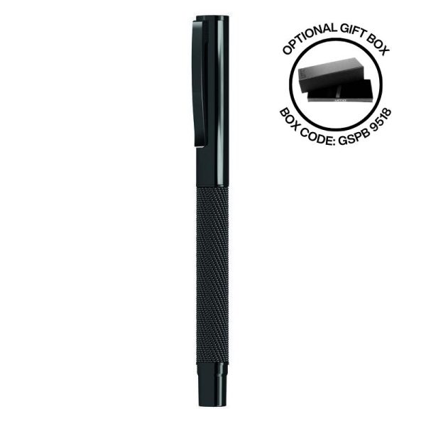 WIMP-5175-UMA-MESH-R-Premium-Metal-Roller-Pen-Blackuniquef253982 UMA - MESH R Premium Metal Roller Pen - Black