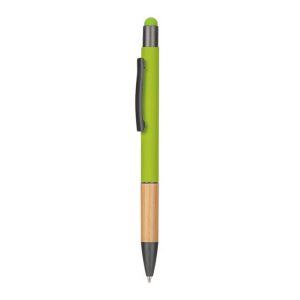 WIMP-874-AYTOS-Metal-Stylus-Pen-with-Bamboo-Grip-Greenunique88863b5 AYTOS - Metal Stylus Pen with Bamboo Grip - Green