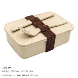Branded Lunch Boxes in Dubai with Wheat Straw