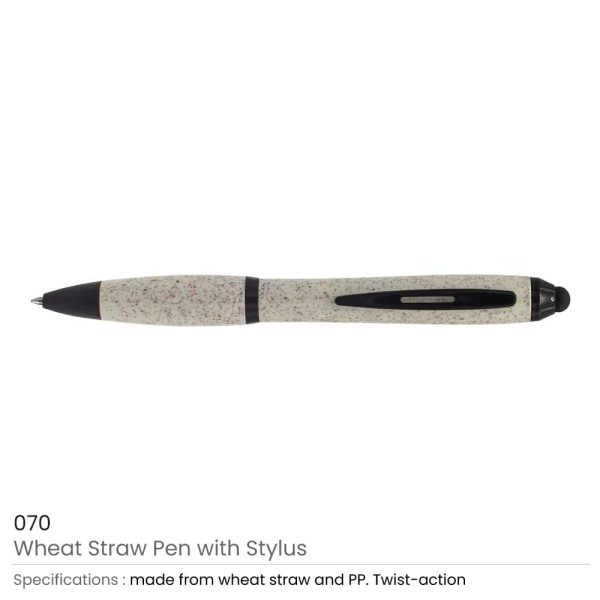 Wheat Straw Eco-Friendly Pen with Stylus