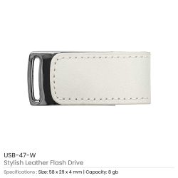 Stylish leather USB | USB Flash with Branding